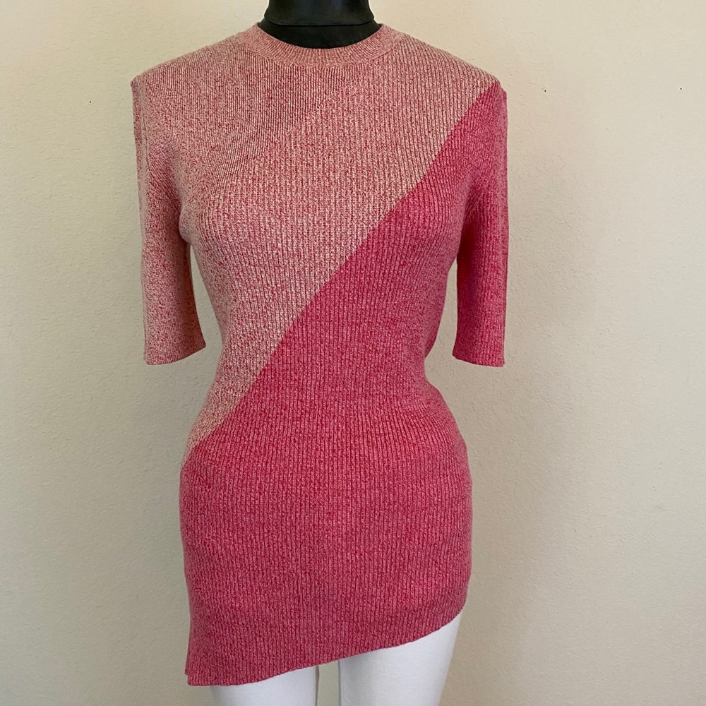 Celine by Phoebe Philo Collection Asymmetrical Knit Top